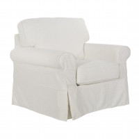 OSP Home Furnishings ASN51-S65 Ashton Chair with Ivory Slip Cover